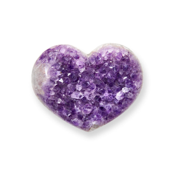 jacquie aiche Small Purple Amethyst Cluster Heart
