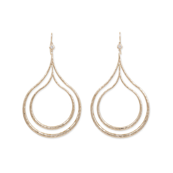 jacquie aiche SOPHIA DIAMOND ARABIAN HOOP EARRINGS
