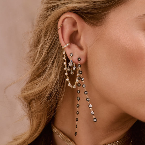 Jacquie Aiche SOPHIA DIAMOND CHAIN PAVE EAR CUFF