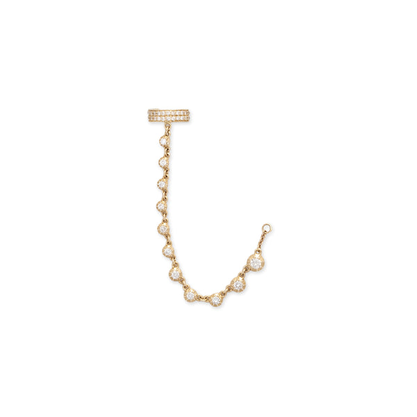 jacquie aiche SOPHIA DIAMOND CHAIN PAVE EAR CUFF