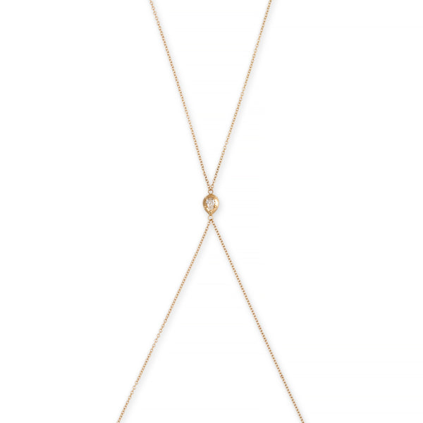 jacquie aiche Sophia Teardrop Diamond Bodychain