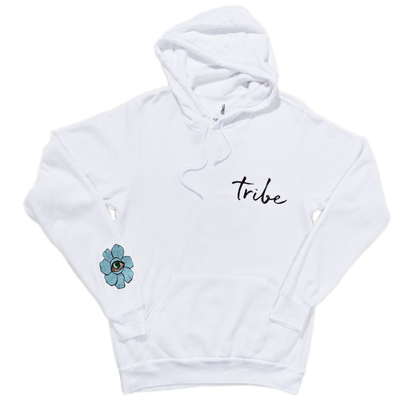 Jacquie Aiche SWEET LEAF CROWN WHITE HOODIE