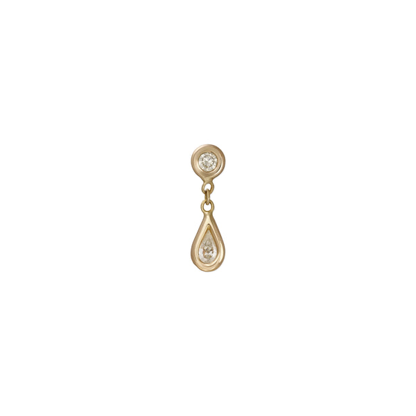 jacquie aiche Teardrop Diamond Drop Stud