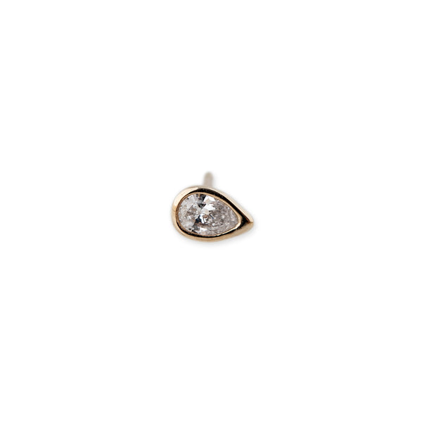 jacquie aiche Teardrop Diamond Stud