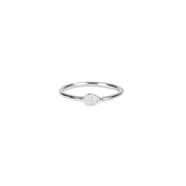 Jacquie Aiche Teardrop Diamond Waif Ring