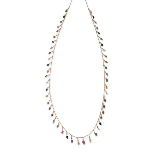 jacquie aiche Tourmaline Leaf Shaker Belly Chain