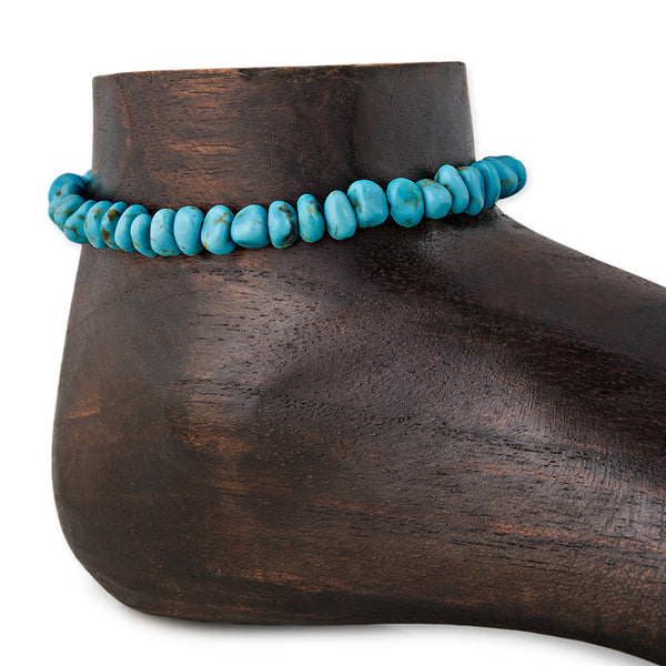 jacquie aiche Turquoise Nugget Bead Anklet