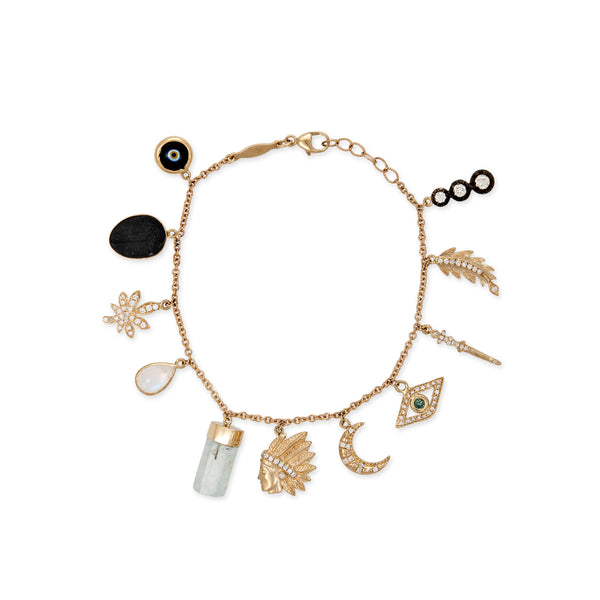 jacquie aiche Wild Child Charm Bracelet