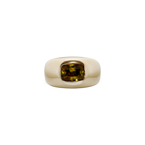 jacquie aiche Yellow Sphene Large Dome Ring