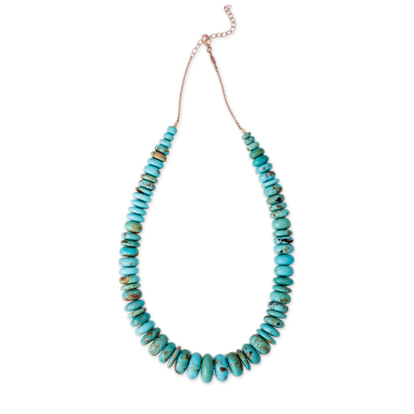 Jacquie Aiche Large Graduated Turquoise Beaded Necklace
