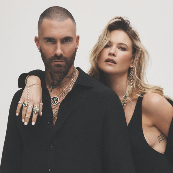 Jacquie Aiche Large Pavé Onyx + Pearl Alien Galaxy Inlay MOE Chain Necklace