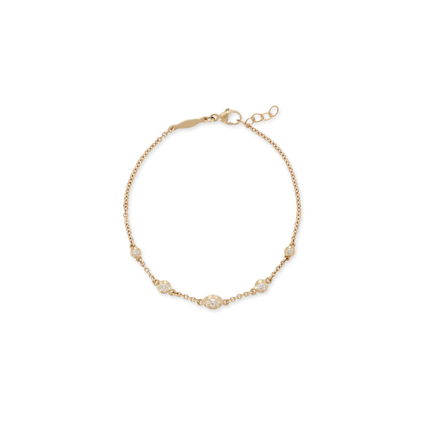 jacquie aiche Marquise + 4 Round Spaced Out Graduated Sophia Diamond Bracelet