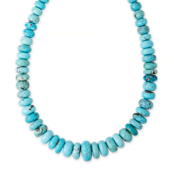 jacquie aiche Medium Graduated Turquoise Beaded Necklace