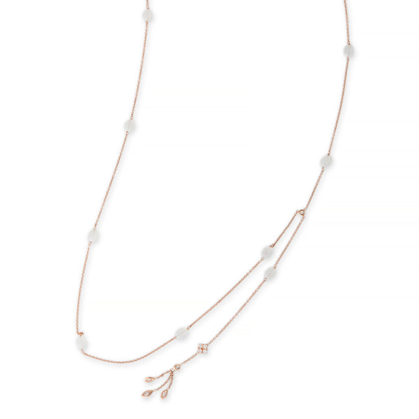 Jacquie Aiche Moonstone Bead Diamond Drip Belly Chain