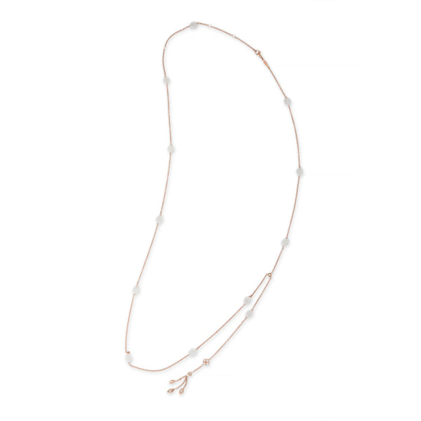 jacquie aiche Moonstone Bead Diamond Drip Belly Chain