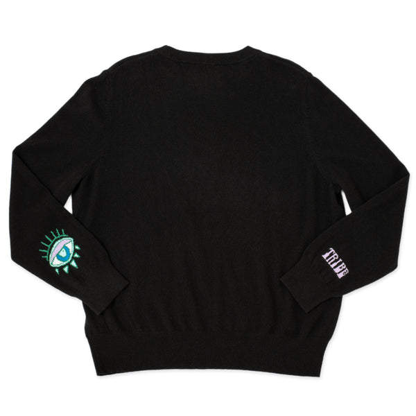 Jacquie Aiche NSF X JA HIGH LIFE BLACK CASHMERE SWEATER