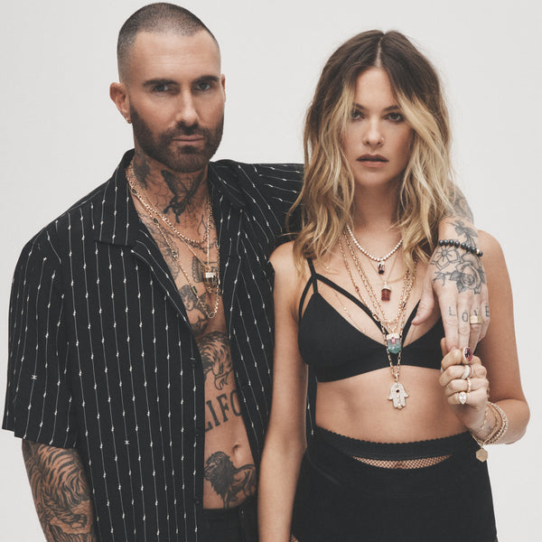 Jacquie Aiche Pave Pink Tourmaline Teardrop Cap + Dark Watermelon Tourmaline Baguette Charm