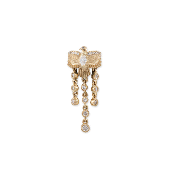 jacquie aiche PAVE THUNDERBIRD DIAMOND SHAKER EAR CUFF