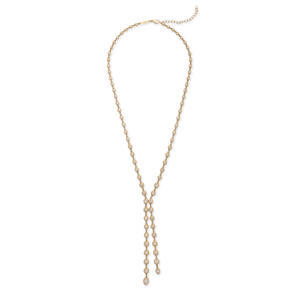 Jacquie Aiche Round + Marquise Sophia Diamond Bolo Necklace