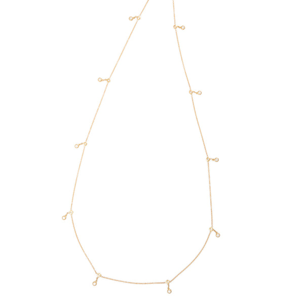 jacquie aiche Round Sophia Diamond Shaker Belly Chain