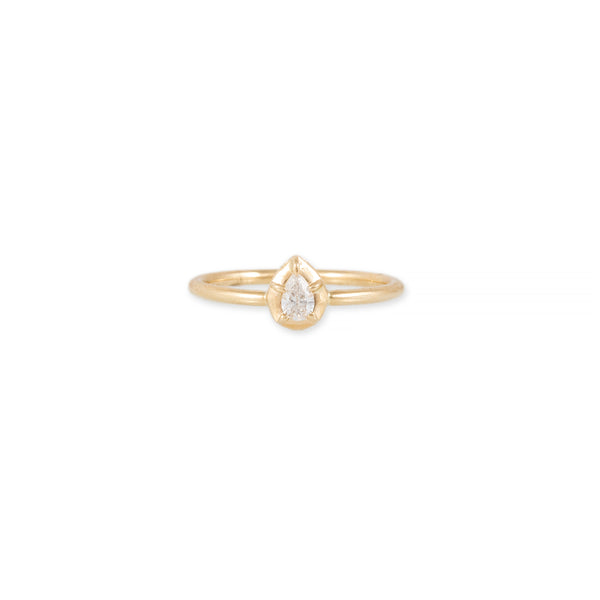 jacquie aiche Single Vertical Teardrop Sophia Diamond Ring