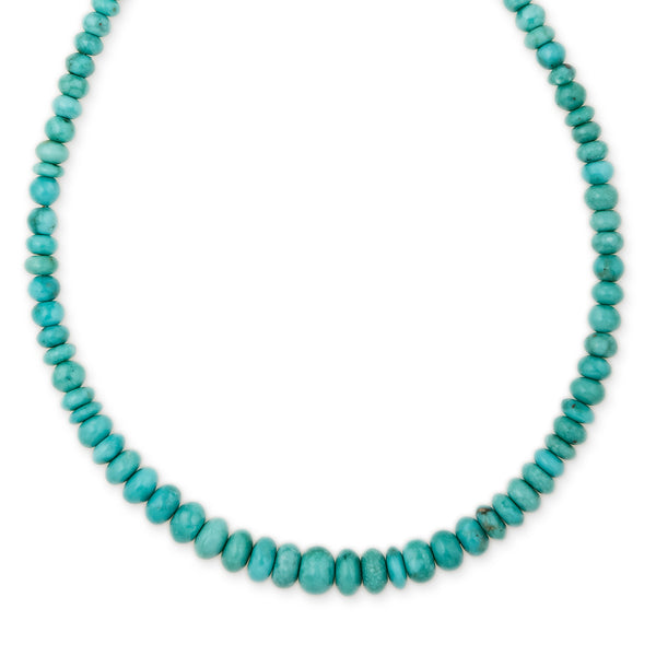 jacquie aiche Small Graduated Turquoise Beaded Necklace