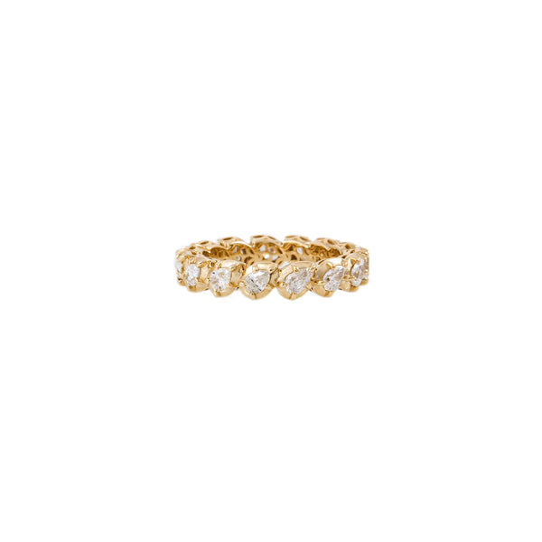 jacquie aiche Teardrop Sophia Diamond Eternity Band Ring