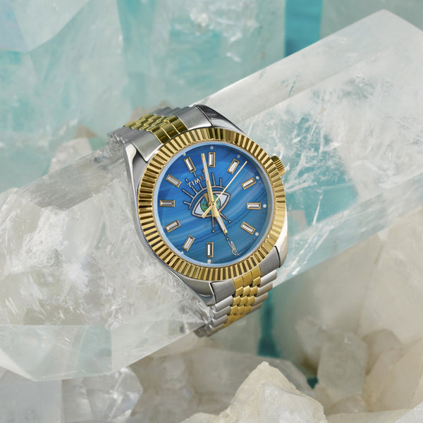Jacquie Aiche Timex X Jacquie Aiche Legacy Blue Agate Eclipse Watch