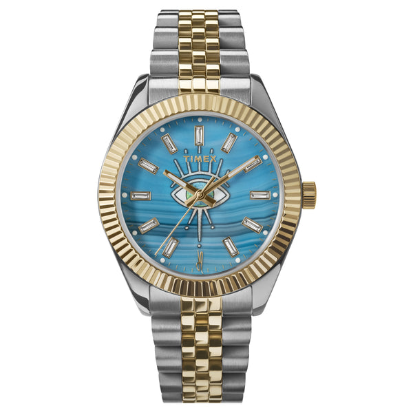 jacquie aiche Timex x Jacquie Aiche Legacy Blue Agate Eclipse Watch