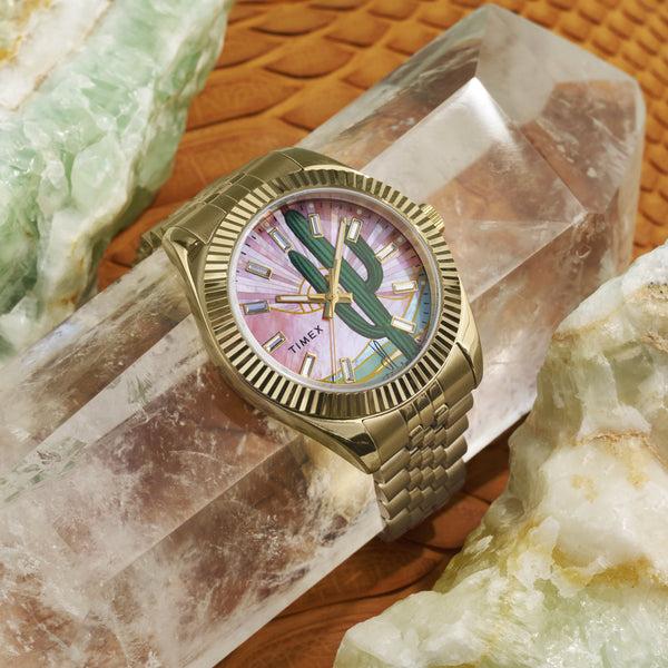 Jacquie Aiche Timex X Jacquie Aiche Legacy Desert Daze Watch Mosaic Mother Of Pearl