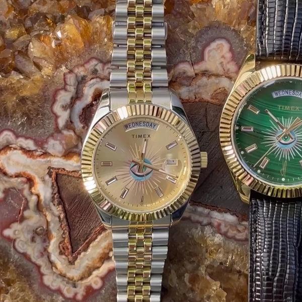 Jacquie Aiche Timex X Jacquie Aiche Legacy Good Karma Watch Malachite