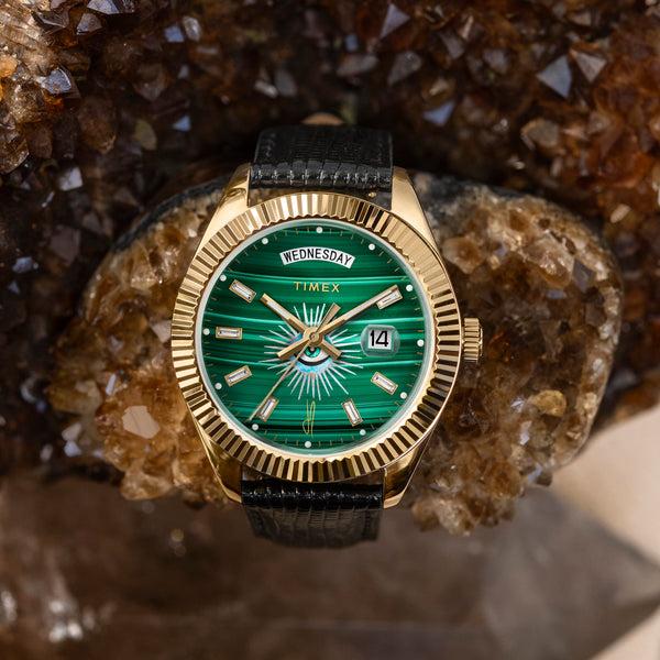 Jacquie Aiche Timex X Jacquie Aiche Legacy Good Karma Watch Malachite
