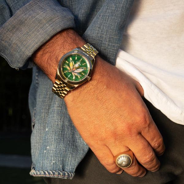 Jacquie Aiche Timex X Jacquie Aiche Legacy High Life Watch Malachite