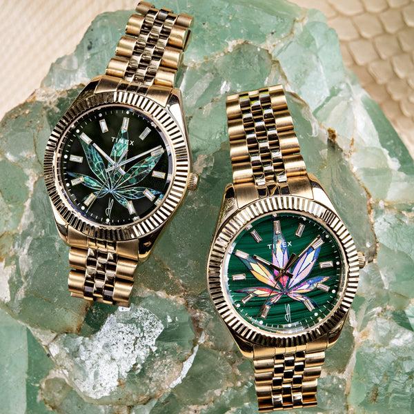 Jacquie Aiche Timex X Jacquie Aiche Legacy High Life Watch Malachite