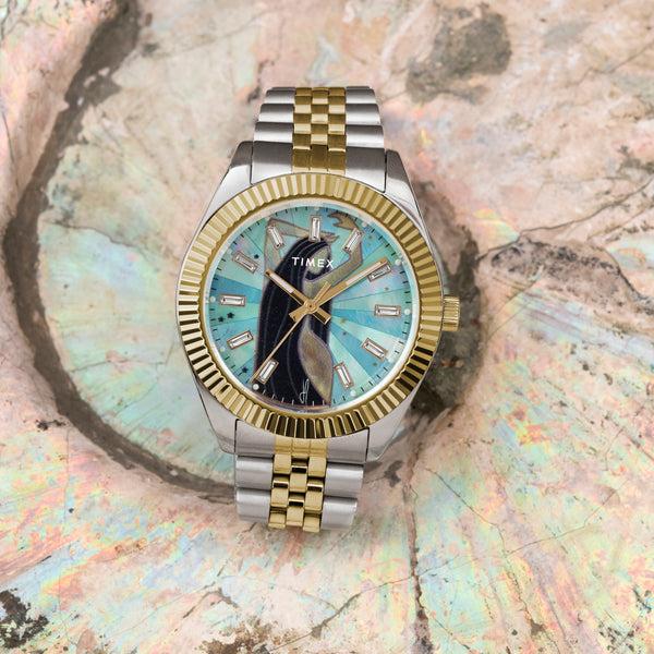 Jacquie Aiche Timex X Jacquie Aiche Legacy Musings Watch Blue Mother Of Pearl