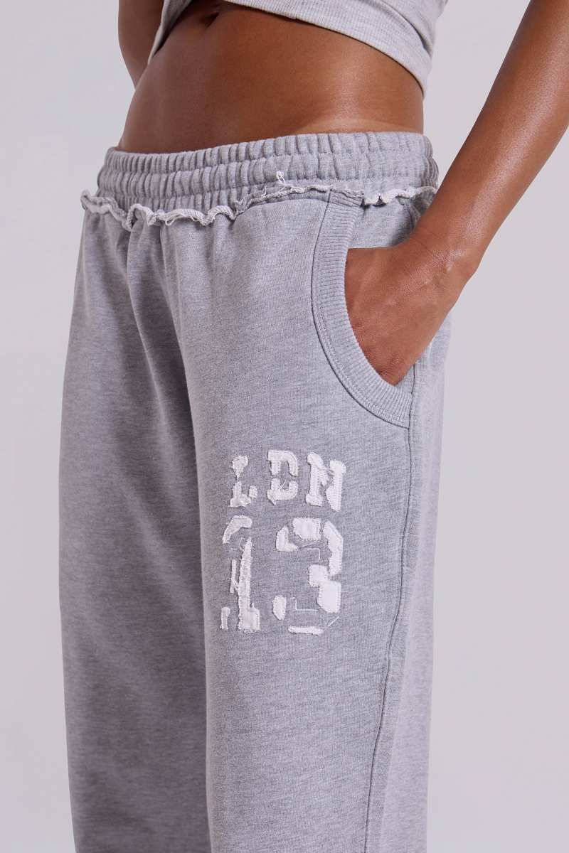 Jaded London 13 Grey Marl Slim Monster Joggers Grey