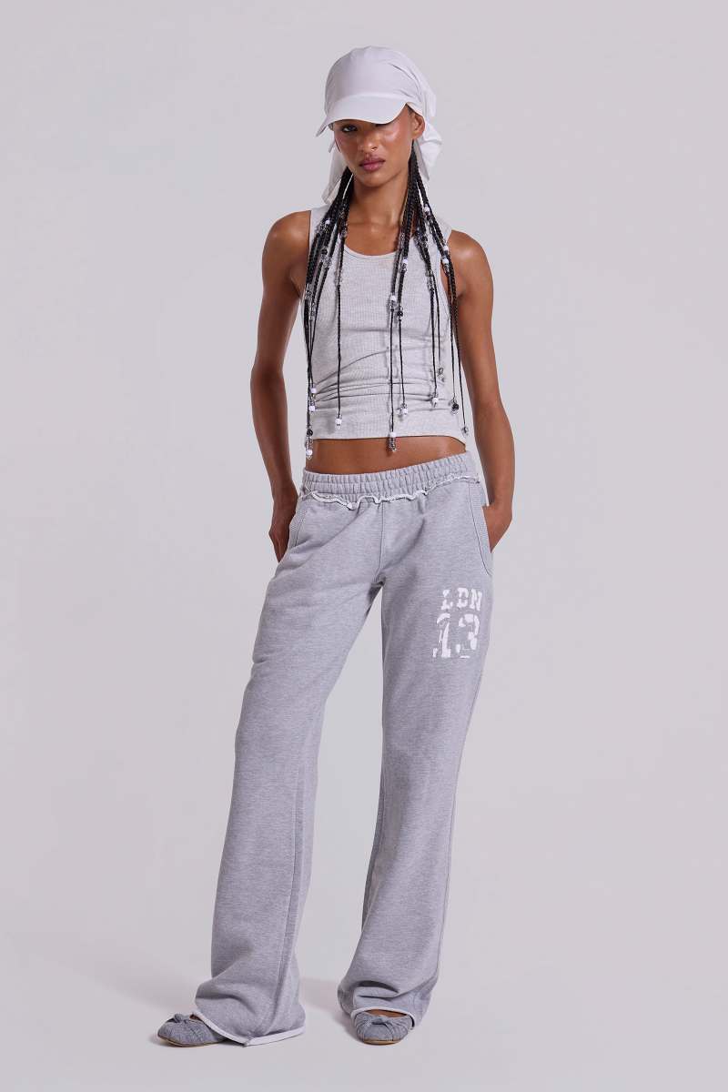 Jaded London 13 Grey Marl Slim Monster Joggers Grey