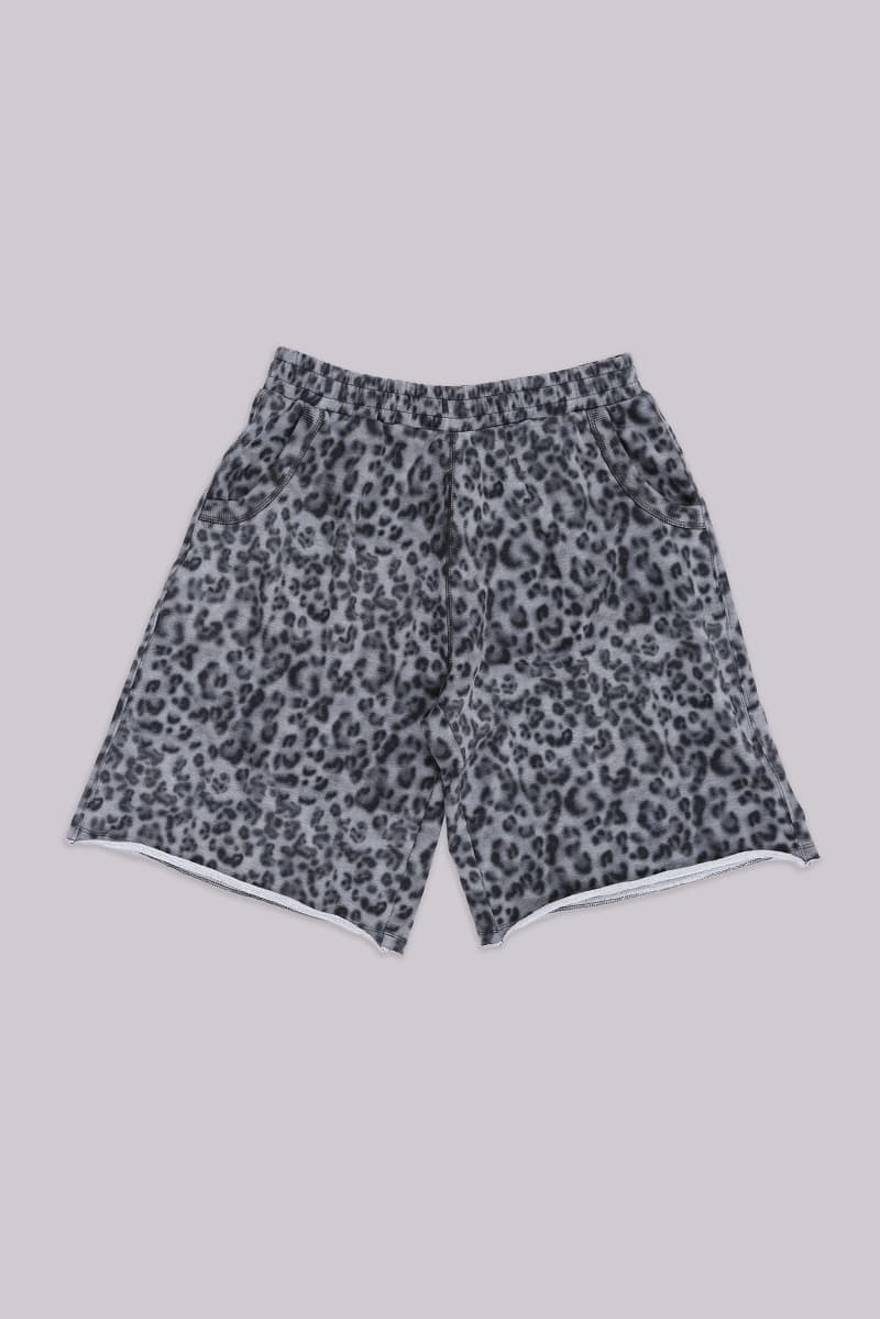 jaded london Airbrush Grey Leopard Monster Shorts Grey Leopard