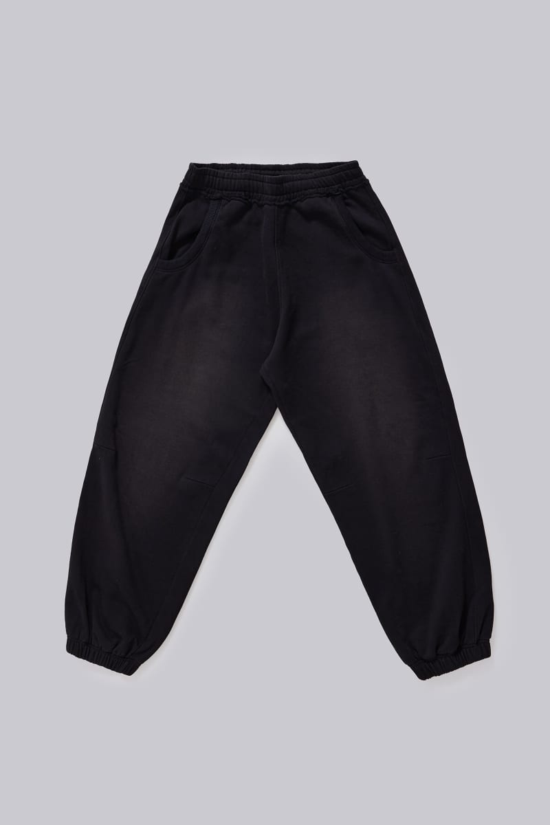 Jaded London Black Baggy Cuffed Monster Joggers Black