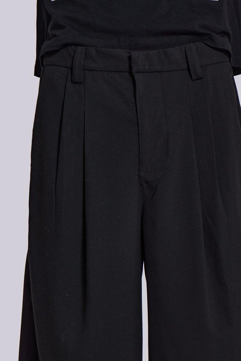 Jaded London Black Goliath Tailored Baggy Shorts Black
