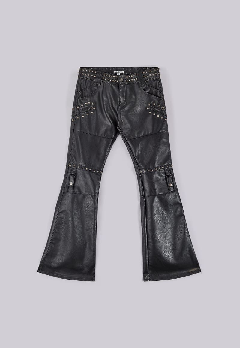 jaded london Carbon Studded Drift Bootcut Pants Black