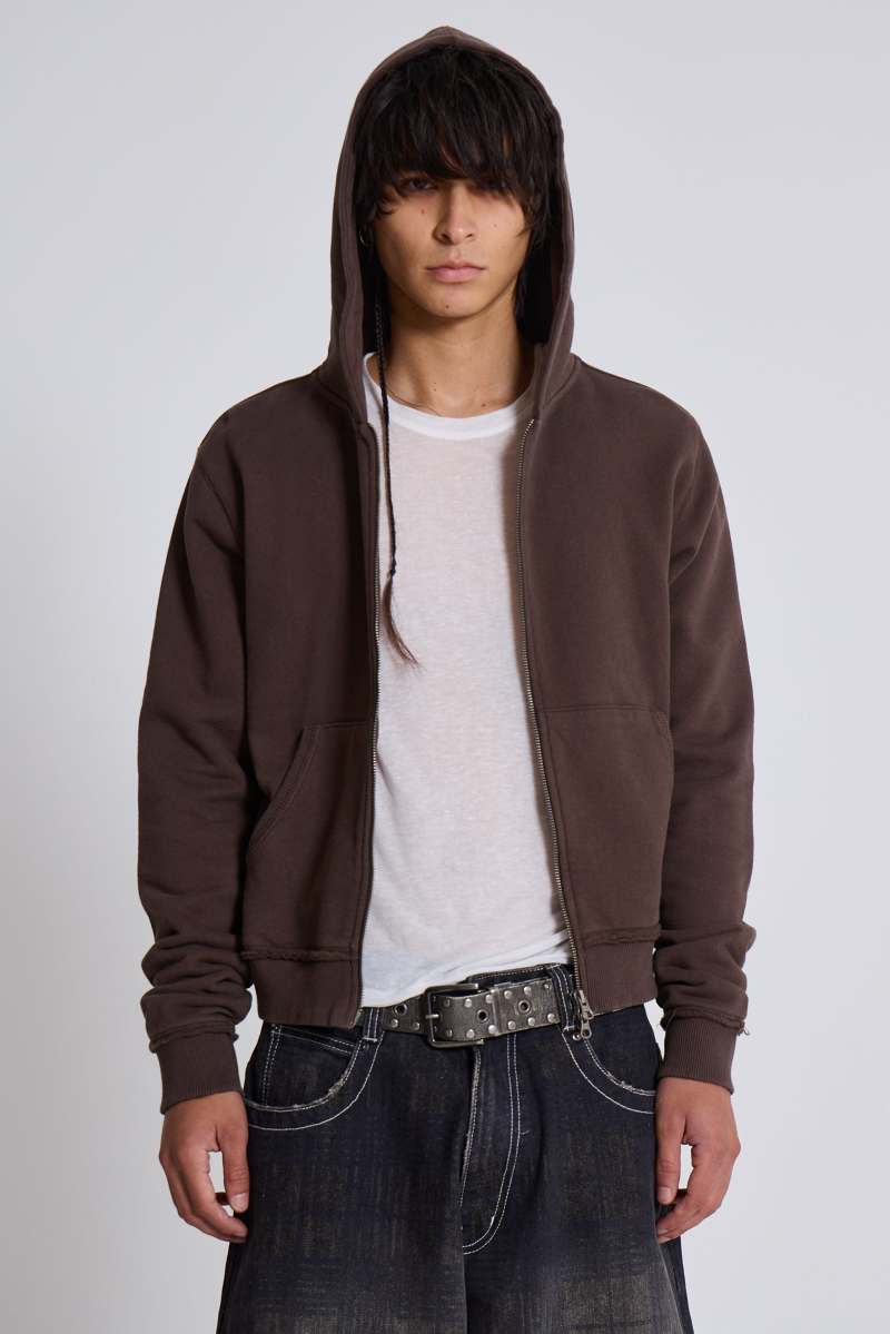 Jaded London Chocolate Brown Mini Monster Hoodie Brown