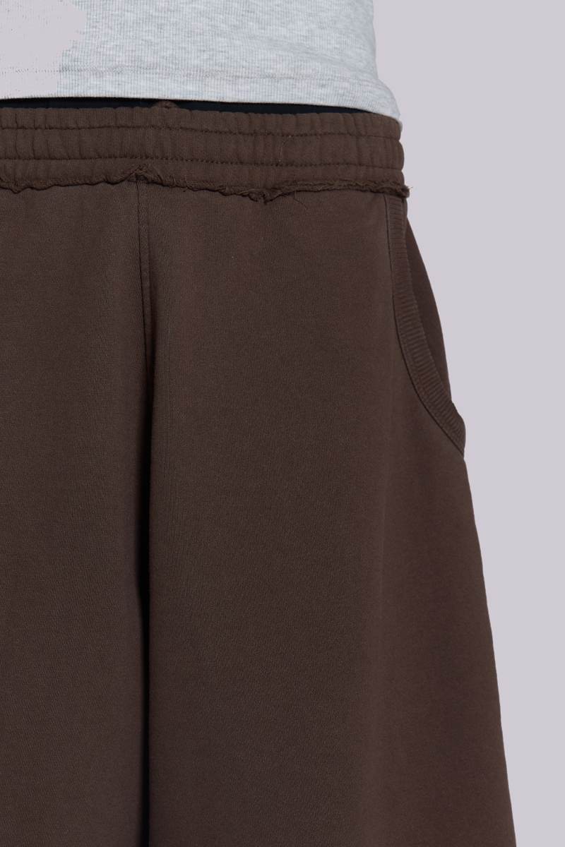 Jaded London Chocolate Brown Monster Jogger Shorts Brown