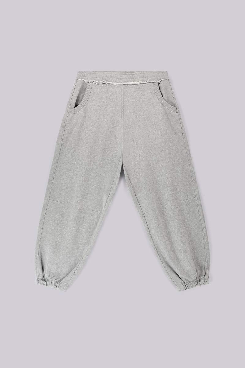 jaded london Grey Marl Cuffed Baggy Monster Joggers Grey
