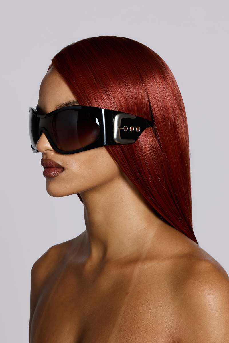 Jaded London Alva Sunglasses In Black Black