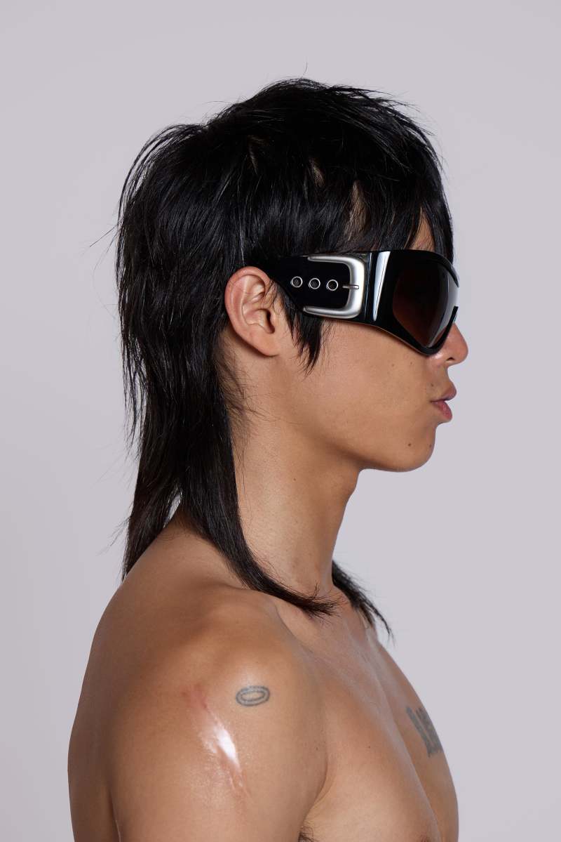 Jaded London Alva Sunglasses In Black Black