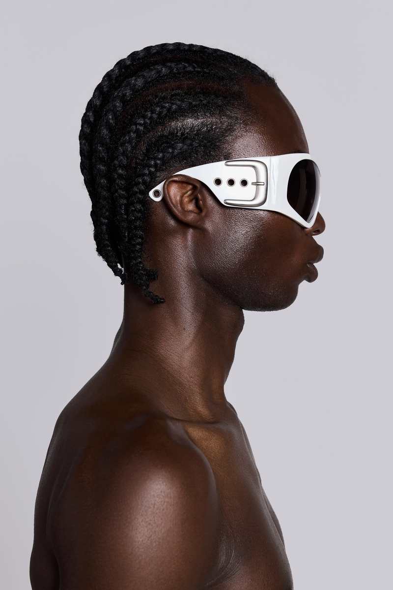 Jaded London Alva Sunglasses In White White