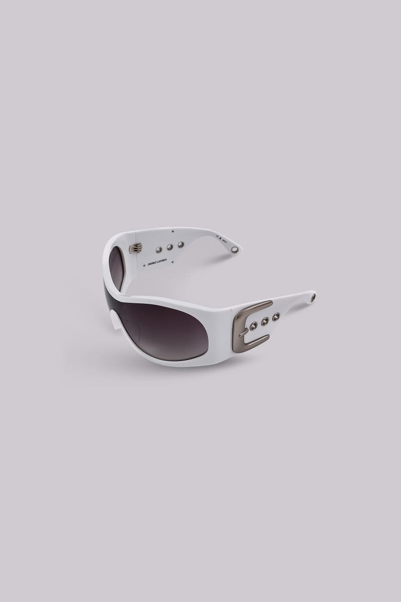 jaded london Alva Sunglasses in White White