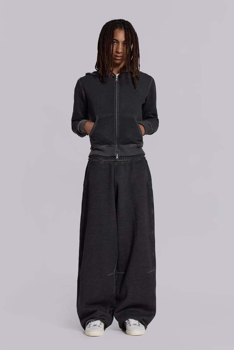 Jaded London Anthracite Monster Joggers Black