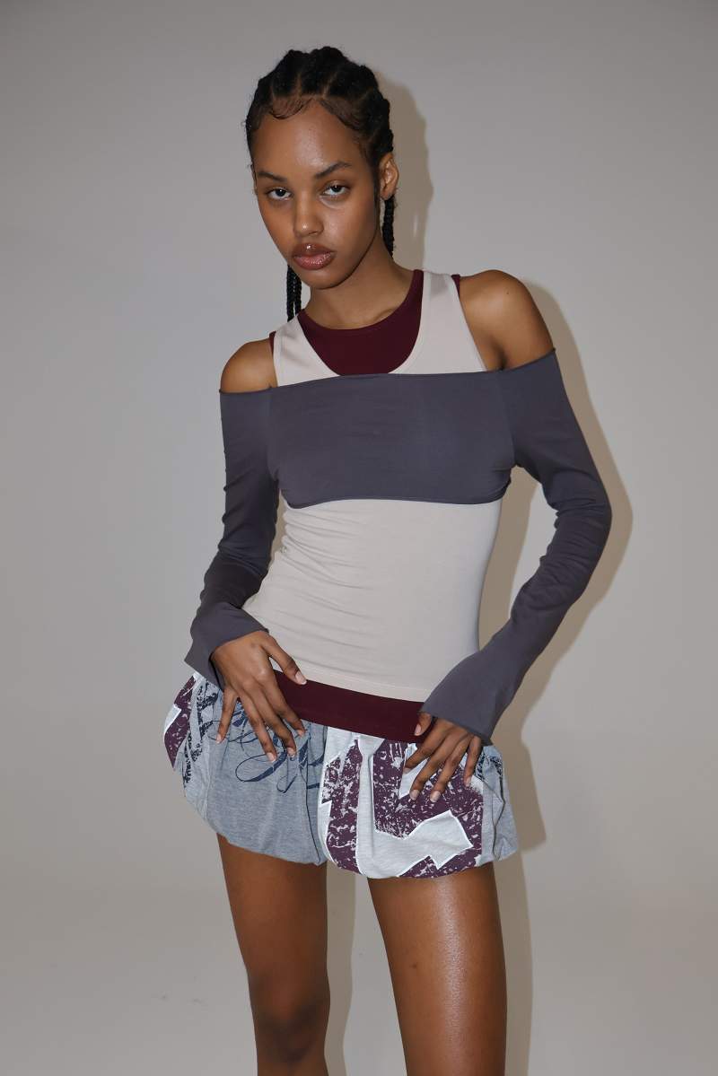 jaded london April Reworked Puffball Skirt Multi